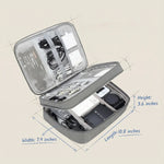 Electronics Organizer 3-Layer Water-Resistant Mesh Pockets