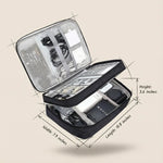 Electronics Organizer 3-Layer Water-Resistant Mesh Pockets