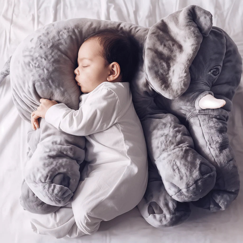 Elephant Plush Pillow Soft Cuddly Lightweight Comfort