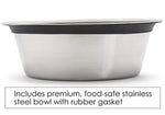 Elevated Dog Bowl Stand 18-Inch Steel Non-Slip