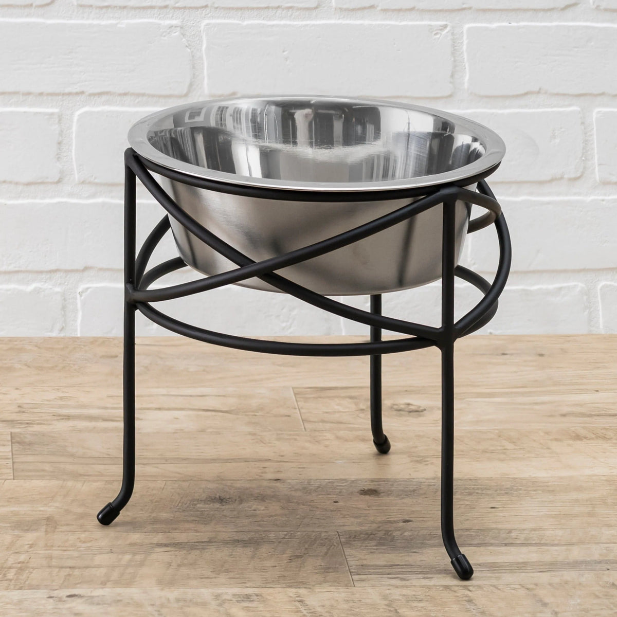 Elevated Dog Bowl Stand Stainless Steel Bowl Three Heights