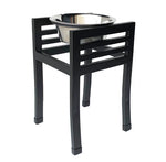 Elevated Dog Bowl Stand Steel Non-Slip With Stainless Steel Bowl