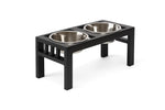 Elevated Dog Feeder Heavy-Duty Steel Double Bowl