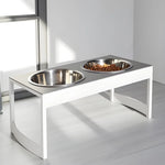 Elevated Dog Feeder Stainless Steel Bowls Non-Slip Stand