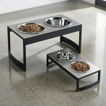 Elevated Dog Feeder Stainless Steel Bowls Non-Slip Stand