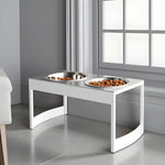 Elevated Dog Feeder Stainless Steel Bowls Non-Slip Stand