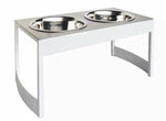 Elevated Dog Feeder Stainless Steel Bowls Non-Slip Stand