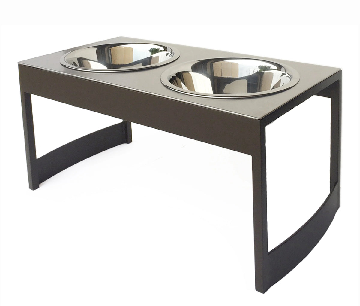 Elevated Dog Feeder Stainless Steel Bowls Non-Slip Stand