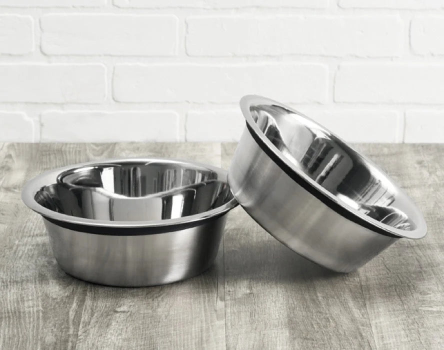 Elevated Dog Feeder Weather-Resistant Double Stainless Steel Bowls