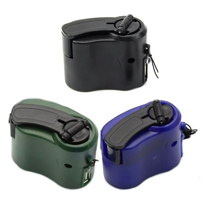 Emergency Charger Hand-Crank USB Charging Built-In LED Light