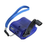 Emergency Charger Hand-Crank USB Charging Built-In LED Light