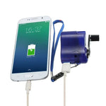 Emergency Charger Hand-Crank USB Charging Built-In LED Light
