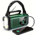 Emergency Radio AM FM NOAA Solar Hand Crank 10,000mAh Battery