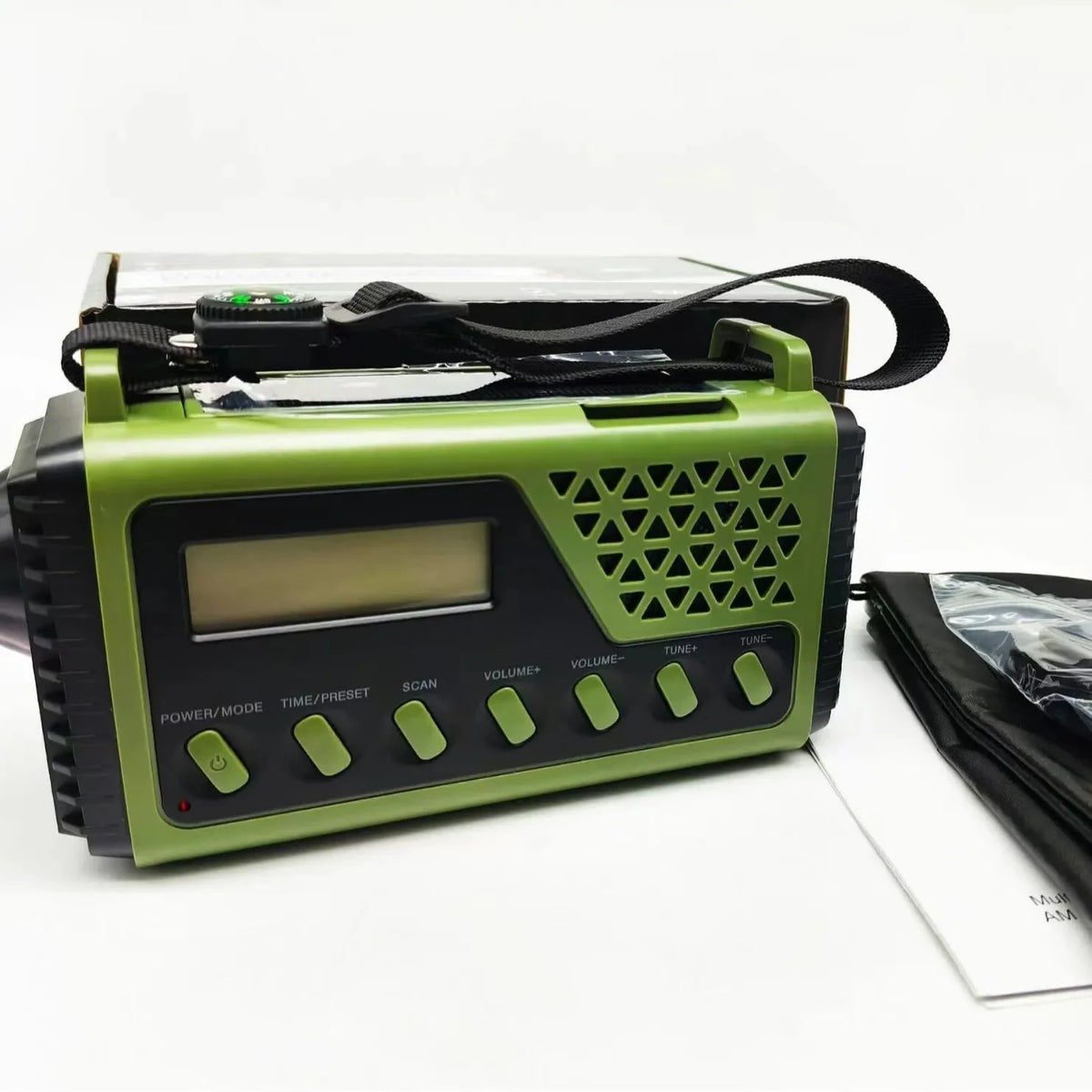 Emergency Radio Hand Crank & Solar Charging 10,000mAh Power Bank