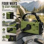 Emergency Radio Hand Crank & Solar Charging 10,000mAh Power Bank