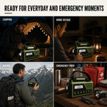 Emergency Radio Hand Crank & Solar Charging 10,000mAh Power Bank
