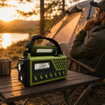 Emergency Radio Hand Crank & Solar Charging 10000mAh Battery Bluetooth Speaker