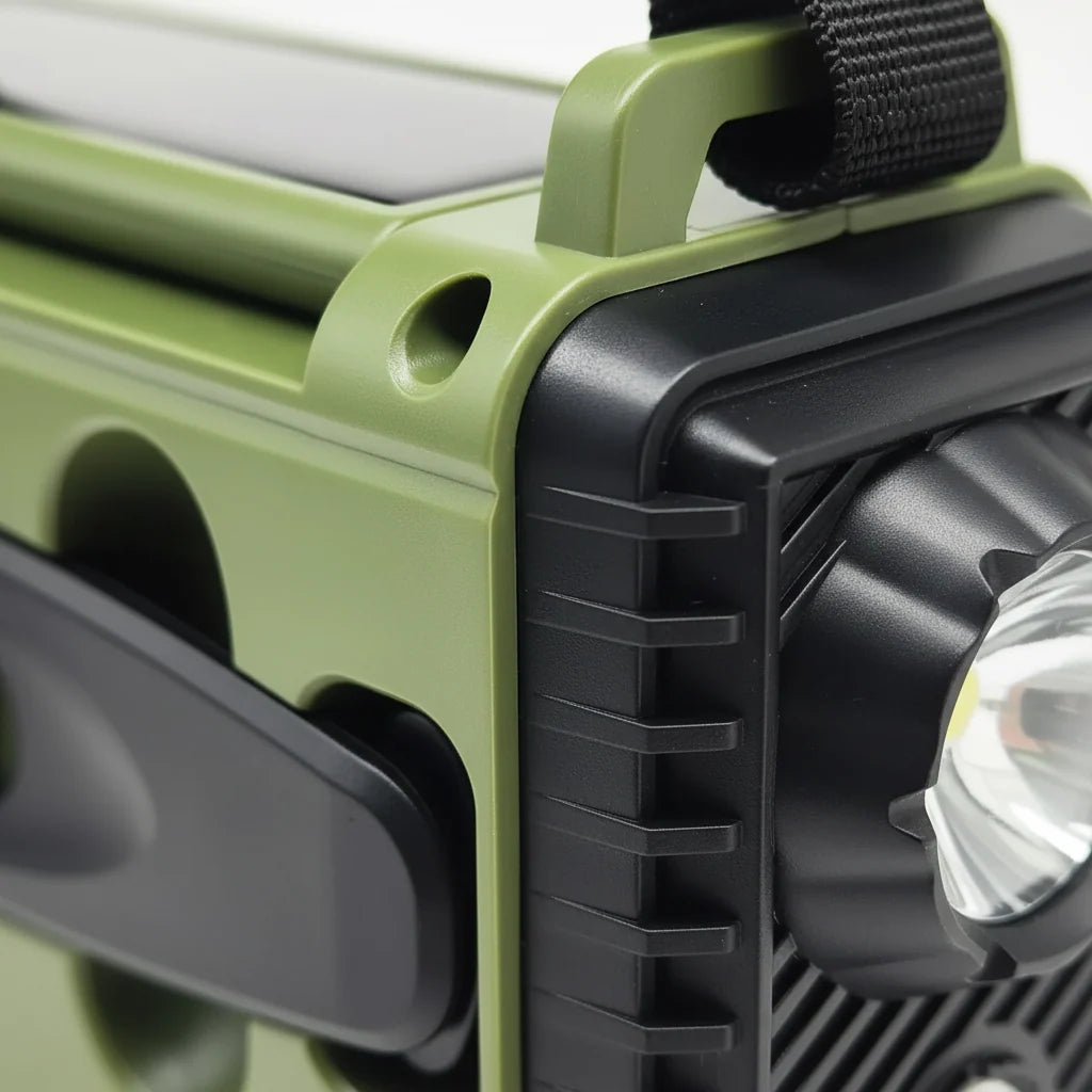 Emergency Radio Hand Crank & Solar Charging 10000mAh Battery Bluetooth Speaker