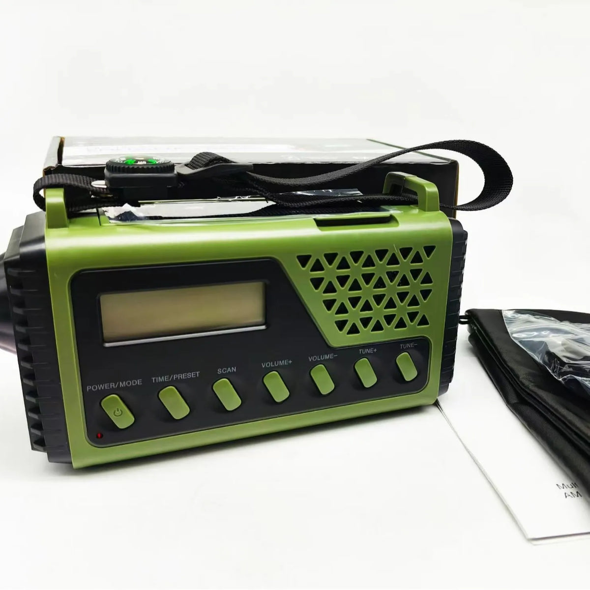 Emergency Radio Hand Crank & Solar Charging 10000mAh Battery Bluetooth Speaker