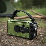 Emergency Radio Hand Crank & Solar Charging 10000mAh Battery Bluetooth Speaker