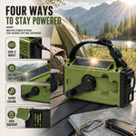 Emergency Radio Hand Crank & Solar Charging 10000mAh Battery Bluetooth Speaker