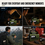 Emergency Radio Hand Crank & Solar Charging 10000mAh Battery Bluetooth Speaker