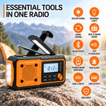 Emergency Radio Hand Crank & Solar Charging Built-In Flashlight