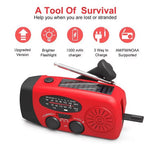 Emergency Radio Power Bank Solar & Hand Crank
