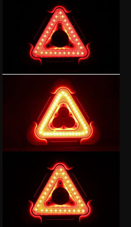 Emergency Triangle Light Solar-Powered COB LED & Power Bank