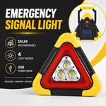 Emergency Triangle Light Solar-Powered & USB Power Bank