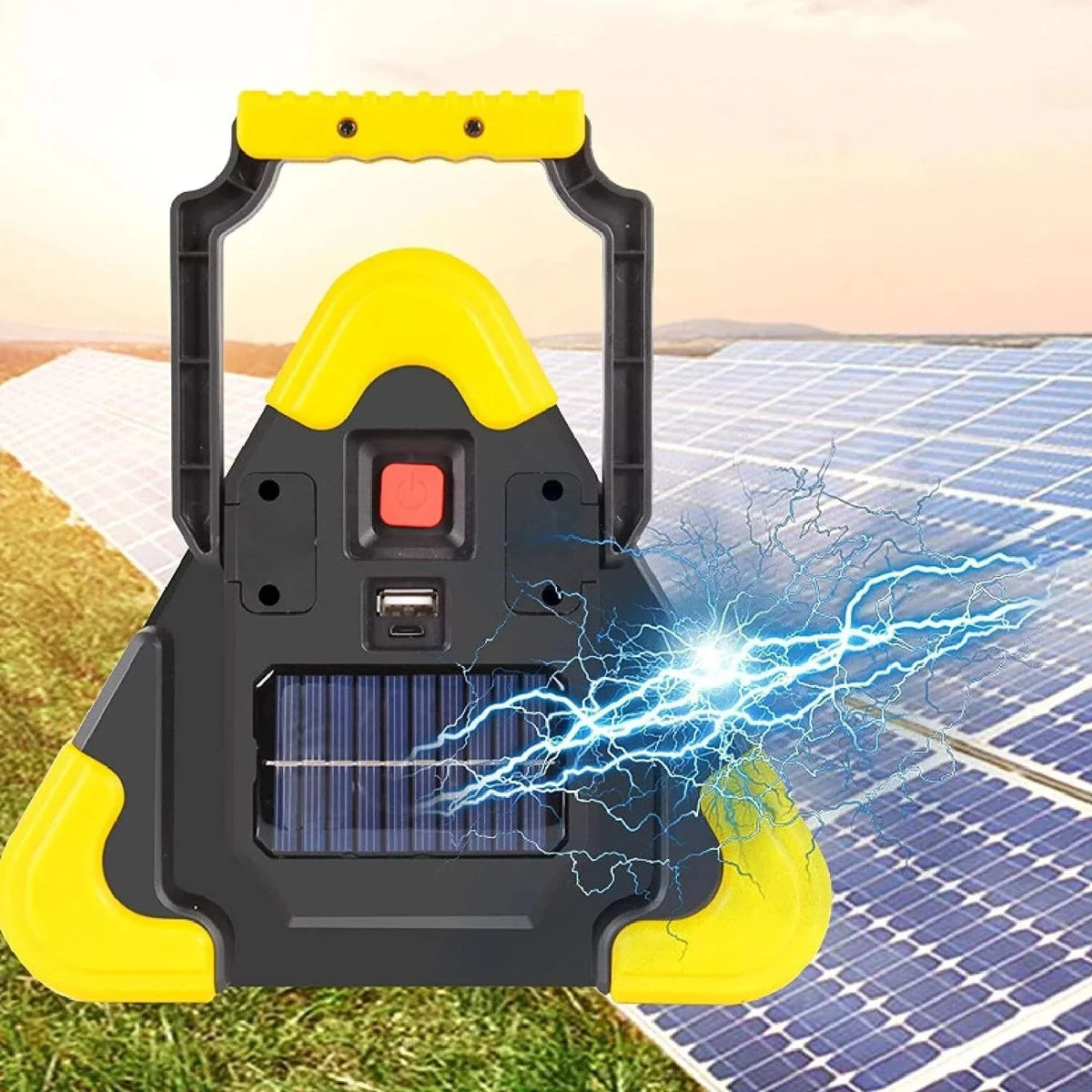 Emergency Triangle Light Solar-Powered & USB Power Bank