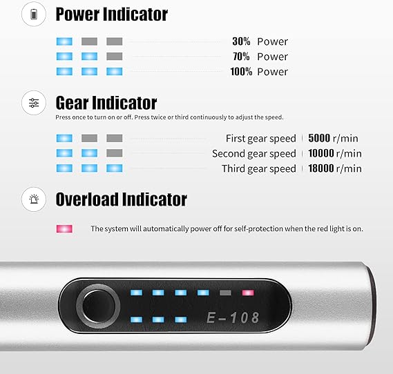 Engraving Pen Cordless Rechargeable Interchangeable Bits