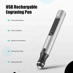 Engraving Pen Cordless USB Rechargeable Interchangeable Bits