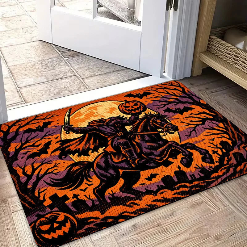 Entry Mat Christmas Gingerbread Design Non-Slip Weather-Resistant
