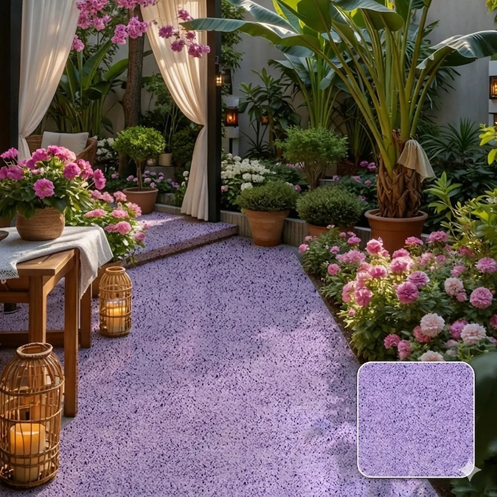 Epoxy Floor Coating High-Gloss Marble Effect Waterproof