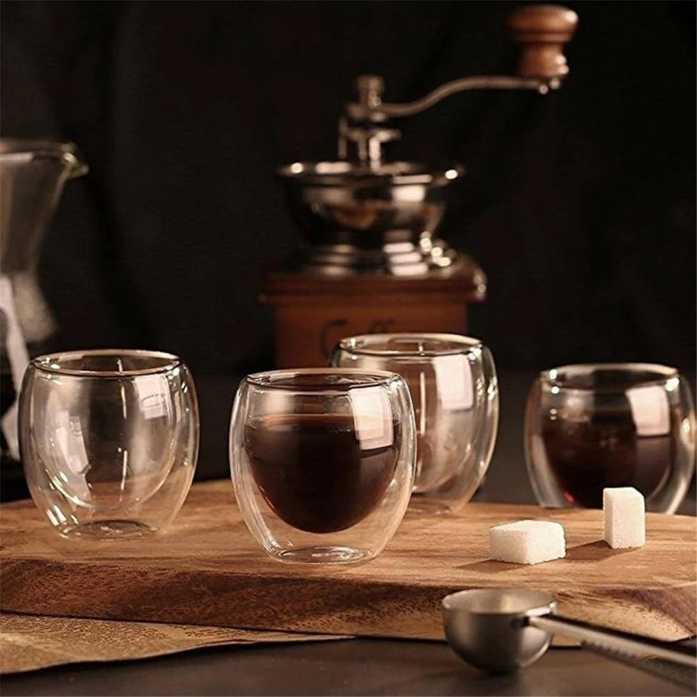 Espresso Cup Double-Wall Glass Insulated & Condensation-Free