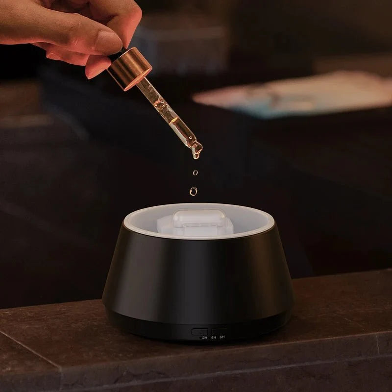 Essential Oil Diffuser Crystal Stone Quiet Operation LED Lighting