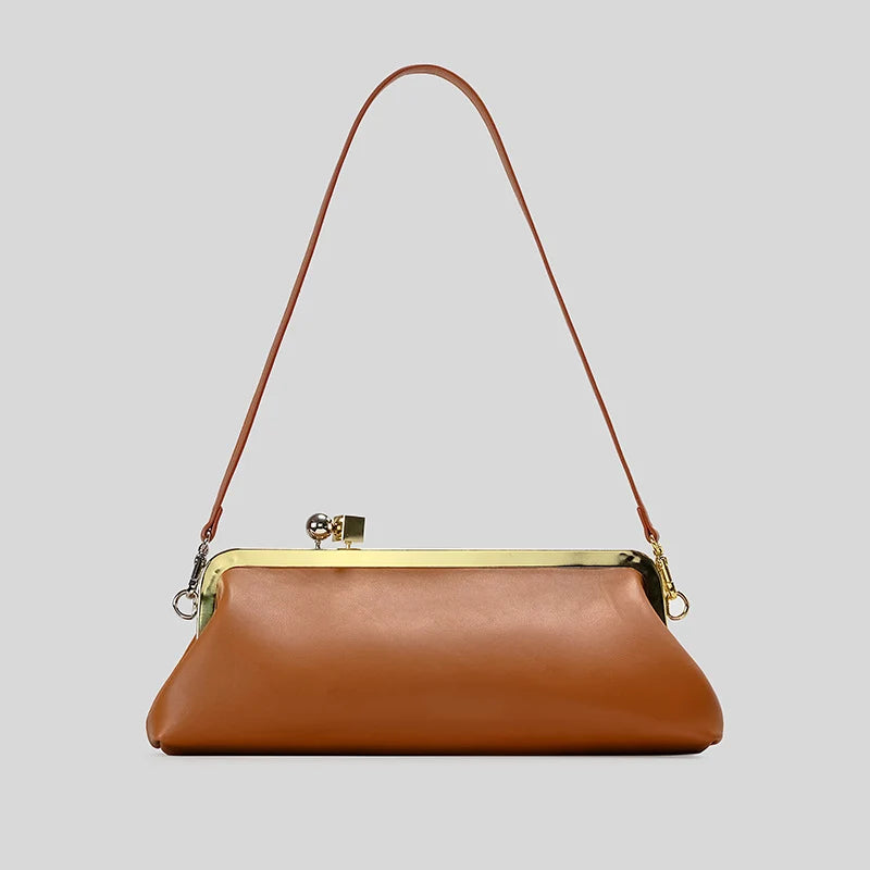 Evening Bag Patent Leather Glossy Finish Detachable Strap