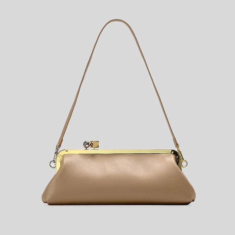 Evening Bag Patent Leather Glossy Finish Detachable Strap