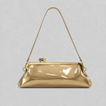 Evening Bag Patent Leather Glossy Finish Detachable Strap