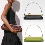 Evening Bag Patent Leather Glossy Finish Detachable Strap