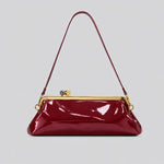 Evening Bag Patent Leather Glossy Finish Detachable Strap