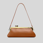 Evening Handbag Glossy Patent Leather Detachable Strap & Frame Clasp