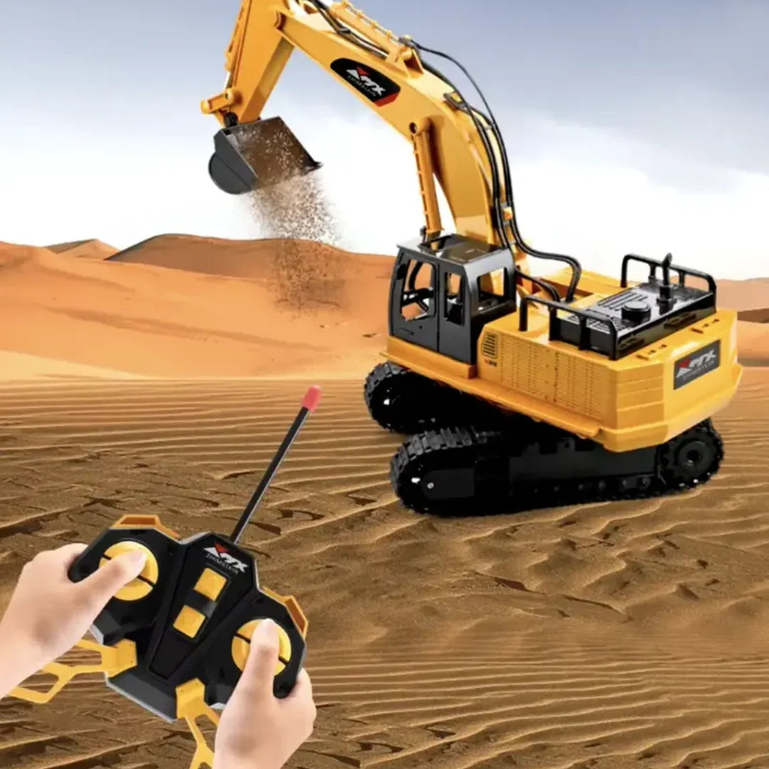Excavator Toy Remote Control Realistic Digging 82 Ft Range