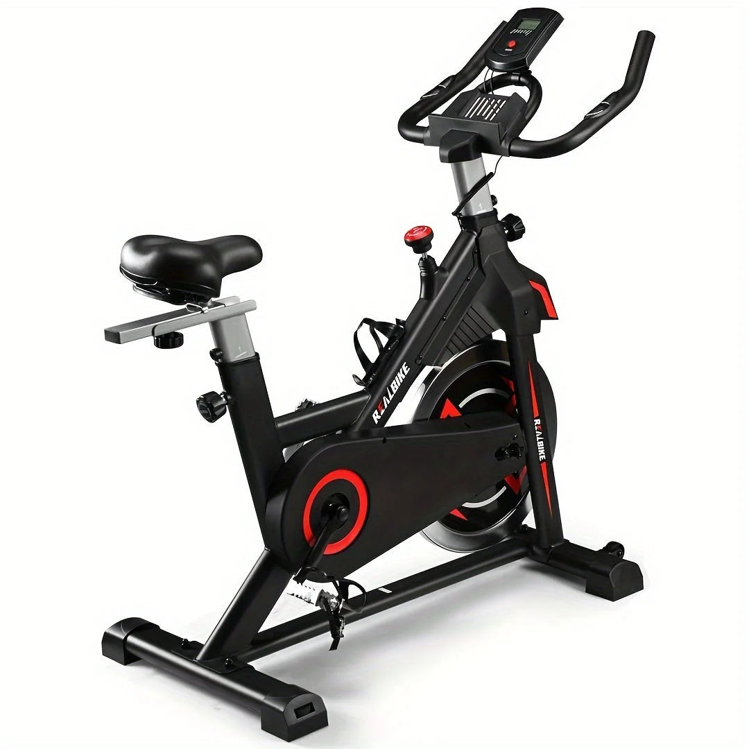 Exercise Bike Silent Belt Drive Heavy Flywheel LCD Display