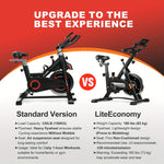 Exercise Bike Silent Belt Drive Heavy Flywheel LCD Display