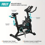 Exercise Bike Silent Belt Drive Heavy Flywheel LCD Display