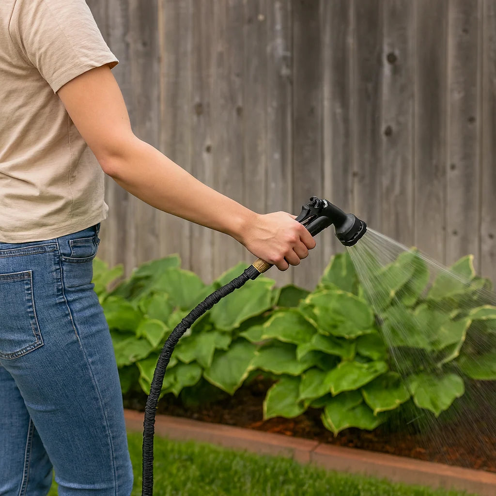 Expandable Garden Hose 30m Kink-Resistant Multi-Function Nozzle