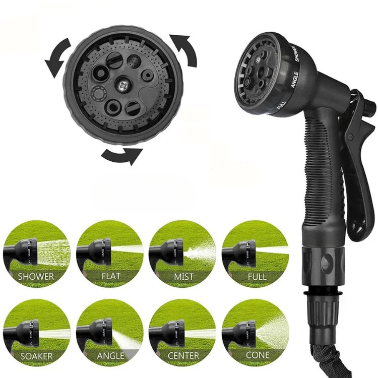 Expandable Garden Hose 30m Kink-Resistant Multi-Function Nozzle