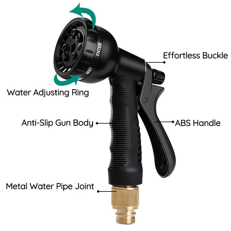 Expandable Garden Hose 3x Tangle-Free Brass Fittings